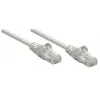 Cabo de rede patch Intellinet, Cat6A, 0,25 m, cinzento, cobre, S/FTP, LSOH/LSZH, PVC, RJ45, contactos banhados a ouro, sem patilha, proteção da bainha, garantia vitalícia