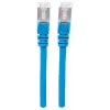 Cabo de rede patch Intellinet, Cat6A, 0,5 m, azul, cobre, S/FTP, LSOH / LSZH, PVC, RJ45, contactos banhados a ouro, proteção da patilha, proteção do cabo, garantia vitalícia