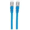Cabo de rede patch Intellinet, cabo Cat7/ficha Cat6A, 0,5 m, azul, cobre, S/FTP, LSOH/LSZH, PVC, RJ45, contactos banhados a ouro, sem patilha, protegido, garantia vitalícia