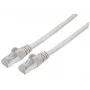 Cabo de rede patch Intellinet, cabo Cat7/ficha Cat6A, 5 m, cinzento, cobre, S/FTP, LSOH/LSZH, PVC, RJ45, contactos banhados a ouro, sem patilha, com proteção contra dobras, garantia vitalícia