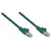 Cabo de rede patch Intellinet, Cat6A, 0,25 m, verde, cobre, S/FTP, LSOH / LSZH, PVC, RJ45, contactos banhados a ouro, sem patilha, proteção anti-dobra, garantia vitalícia