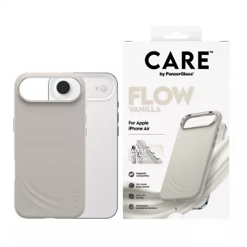 Capa PanzerGlass CARE by Feature FLOW Case Vanilla com MagSafe iPhone Air