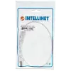 Cabo de rede patch Intellinet, Cat6, 0,5 m, branco, cobre, S/FTP, LSOH / LSZH, PVC, RJ45, contactos banhados a ouro, proteção da patilha, proteção anti-dobra, garantia vitalícia