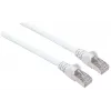 Cabo de rede patch Intellinet, Cat6, 10 m, branco, cobre, S/FTP, LSOH / LSZH, PVC, RJ45, contactos banhados a ouro, proteção da patilha, proteção anti-dobra, garantia vitalícia