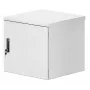 Caixa de parede industrial Intellinet IP55 19 polegadas com ventoinhas integradas, 12HE 600 mm de profundidade, unidade de ventilação de duas ventoinhas montada no teto, caixa à prova de pó e água, montada, cinzento-claro RAL7035