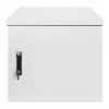 Caixa de parede industrial Intellinet IP55 19 polegadas com ventoinhas integradas, 12HE 600 mm de profundidade, unidade de ventilação de duas ventoinhas montada no teto, caixa à prova de pó e água, montada, cinzento-claro RAL7035