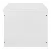 Caixa de parede industrial Intellinet IP55 19 polegadas com ventoinhas integradas, 12HE 600 mm de profundidade, unidade de ventilação de duas ventoinhas montada no teto, caixa à prova de pó e água, montada, cinzento-claro RAL7035