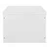 Caixa de montagem na parede industrial Intellinet IP55 19 polegadas com ventoinhas integradas, 9HE 600 mm de profundidade, unidade de ventilação de duas ventoinhas montada no teto, caixa à prova de pó e água, montada, cinzento-claro RAL7035