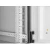 Caixa de montagem na parede industrial Intellinet IP55 19 polegadas com ventoinhas integradas, 9HE 600 mm de profundidade, unidade de ventilação de duas ventoinhas montada no teto, caixa à prova de pó e água, montada, cinzento-claro RAL7035