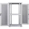 Armário de servidor Intellinet 19 polegadas – autónomo, 42U, 600 x 1000 mm (L x P), cinzento, montado, máx. 1500 kg, fecho de porta multiponto, um fecho por painel lateral, profundidade útil 123 a 773 mm, IP20, rack, aço