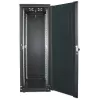 Armário de rede Intellinet 19 polegadas – autónomo, 42HE, 800x800mm (largura x profundidade), preto, Flatpack, máx. 1500kg, fechadura de porta multiponto, uma fechadura por painel lateral, profundidade útil 123 a 573mm, IP20, rack, aço