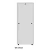 Intellinet 715454 Basic armário de rede de 19 polegadas, de pavimento, 36U, 600x1000 mm (L x P), altura 1766 mm, até 600 kg, com fechadura, pés ajustáveis, flatpack, cinzento RAL 7035