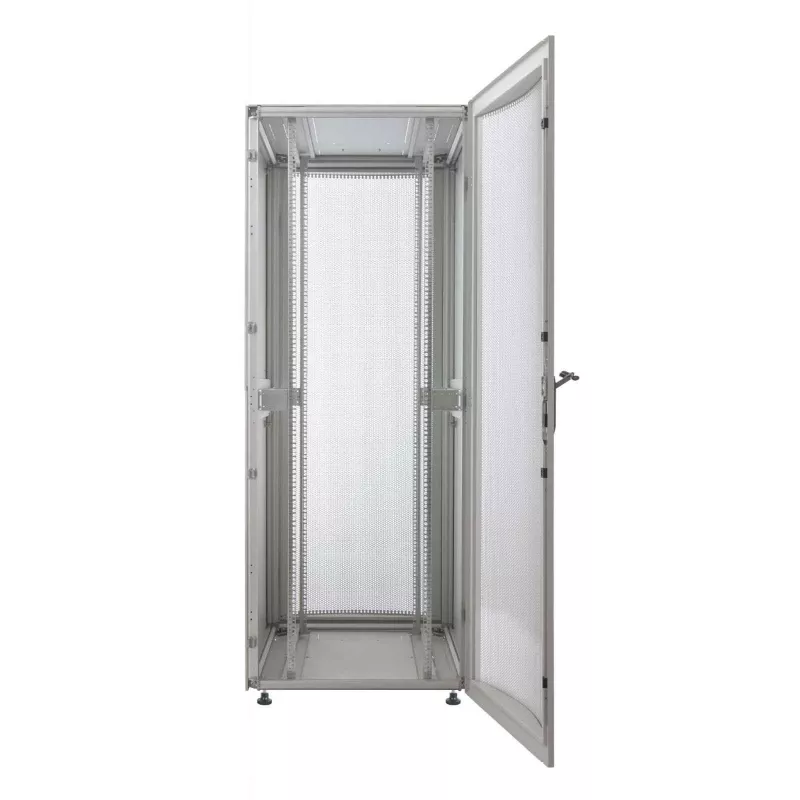 Armário de servidor Intellinet 19 polegadas – autónomo (Premium), 26U, 600 x 1000 mm (L x P), cinzento, montado, máx. 2000 kg, fecho de porta multiponto, painéis laterais divididos (dois fechos por lado), profundidade útil 129 a 829 mm, IP20, rack, alumínio