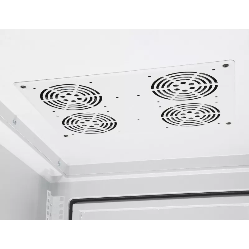 Intellinet 716147 IP55 armário de rede de 19 polegadas, 42U, 800 mm (31,5 polegadas) de profundidade, até 1000 kg, com fechadura, cinzento