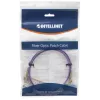 Cabo de rede patch de fibra ótica Intellinet, OM4, LC/LC, 2 m, violeta, duplex, multimodo, 50/125 µm, LSZH, fibra ótica, garantia vitalícia
