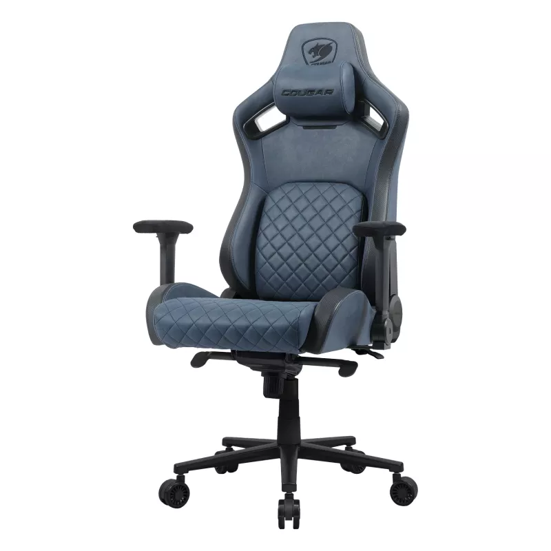 Cadeira de gaming universal Cougar CGR-DSF-BUB — assento acolchoado, carga máx. 150 kg, B760 x T690 x H1295 mm, navy