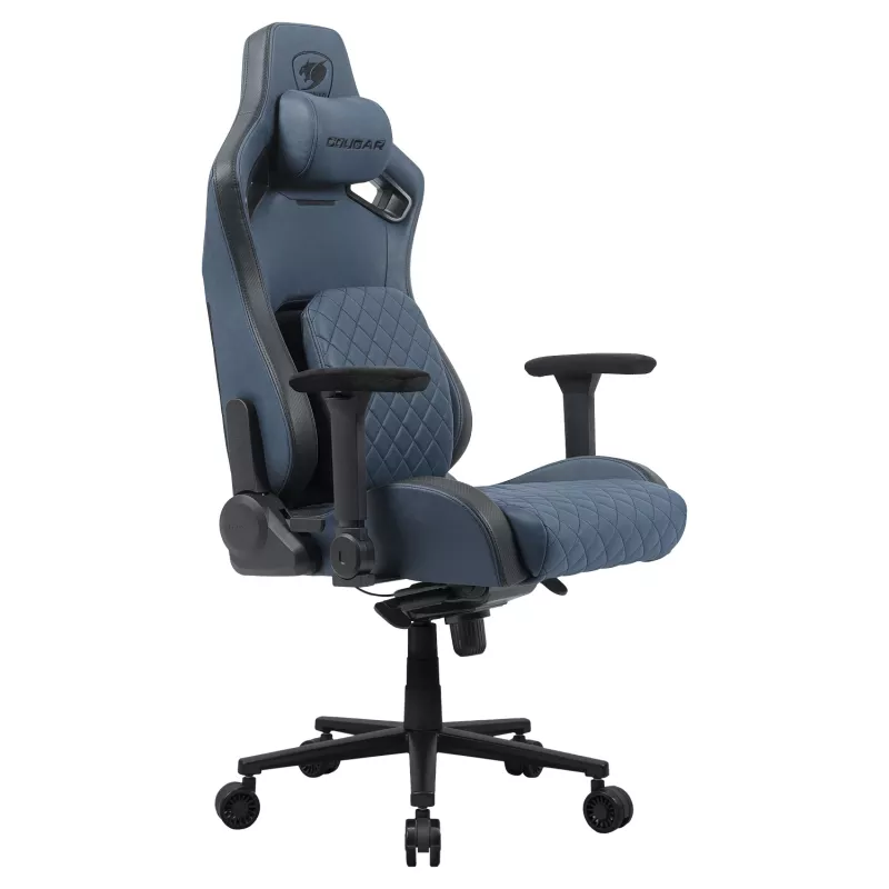Cadeira de gaming universal Cougar CGR-DSF-BUB — assento acolchoado, carga máx. 150 kg, B760 x T690 x H1295 mm, navy