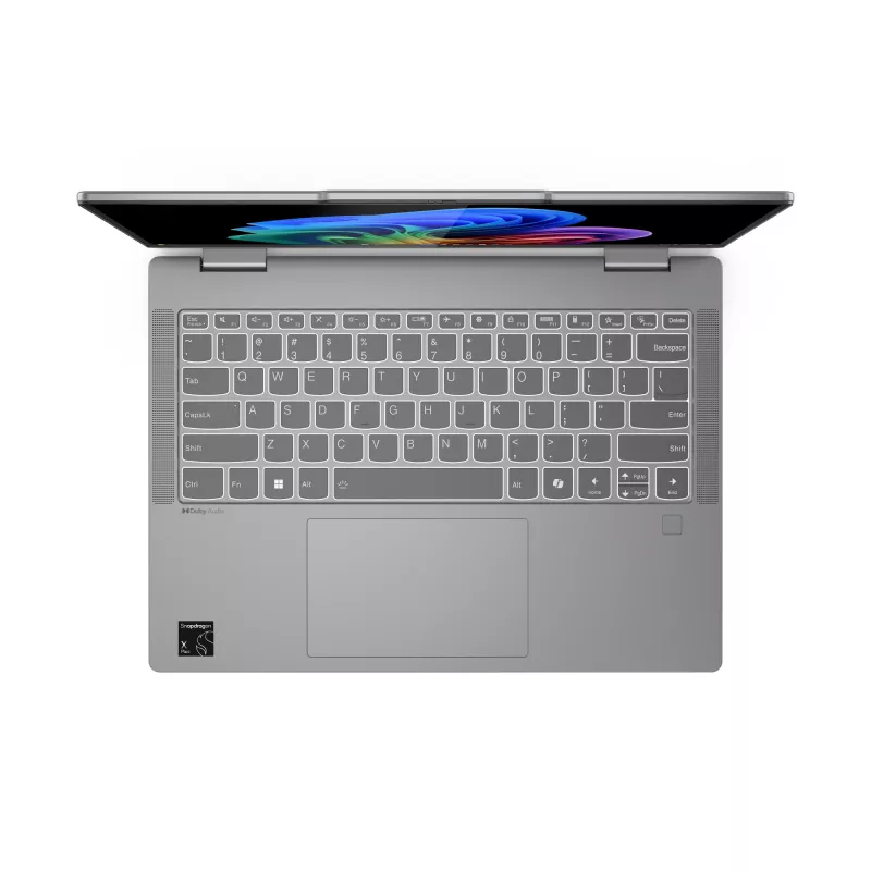 Lenovo IdeaPad 5 2-in-1 14Q8X9 Copilot+ PC Snapdragon X1-26-100 híbrido (2-in-1) 35,6 cm (14 polegadas) ecrã tátil WUXGA 16 GB LPDDR5x-SDRAM 1 TB SSD Wi-Fi 7 (802.11be) Windows 11 Home alemão cinzento