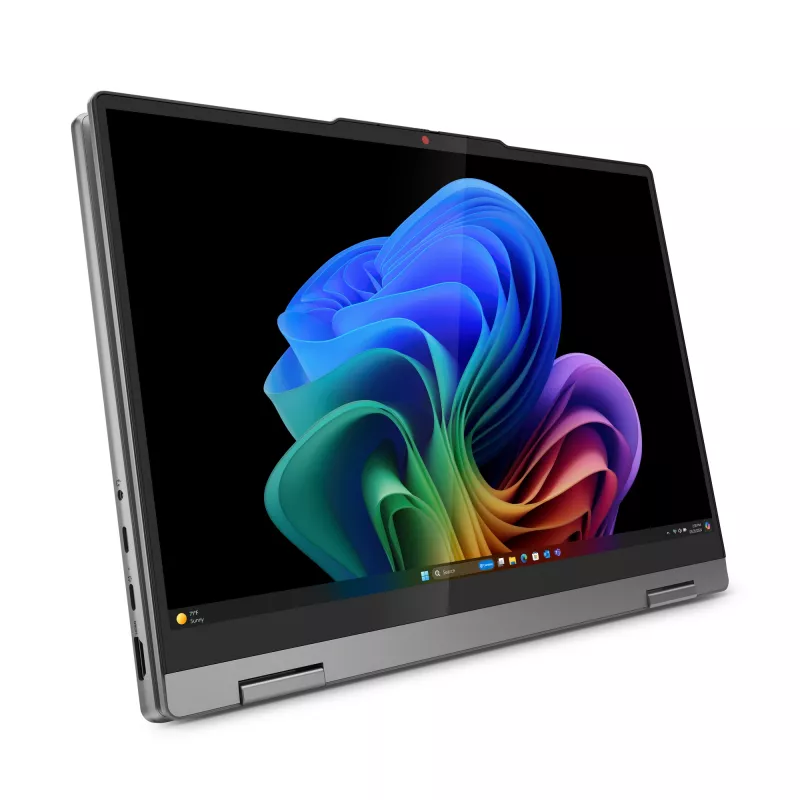 Lenovo IdeaPad 5 2-in-1 14Q8X9 Copilot+ PC Snapdragon X1-26-100 híbrido (2-in-1) 35,6 cm (14 polegadas) ecrã tátil WUXGA 16 GB LPDDR5x-SDRAM 1 TB SSD Wi-Fi 7 (802.11be) Windows 11 Home alemão cinzento