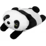 Carteira LAUT MAGMOJI — carteira compatível com MagSafe com design de panda, ABS/peluche/tecido/metal/nylon, preto e branco