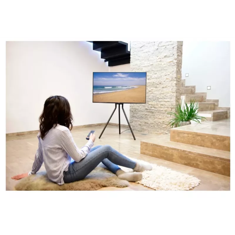 Hama 00220870 suporte/base para TV 190,5 cm (75 polegadas) preto