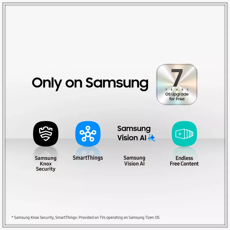 Smart TV Samsung QE43QN90FAT 43 polegadas (109,2 cm) Neo QLED 4K Ultra HD, Wi‑Fi, DVB-T2/C/S2, preto