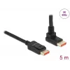 Cabo DisplayPort DeLOCK 87057 8K 60Hz 5m Macho para macho 90° angular