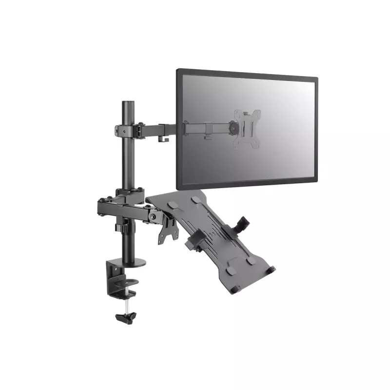 Equip Suporte de mesa para monitor e portátil com braço duplo articulado de 13 a 32 polegadas