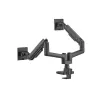 Equip Suporte de mesa para monitor duplo heavy-duty de 17 a 35 polegadas, Preto