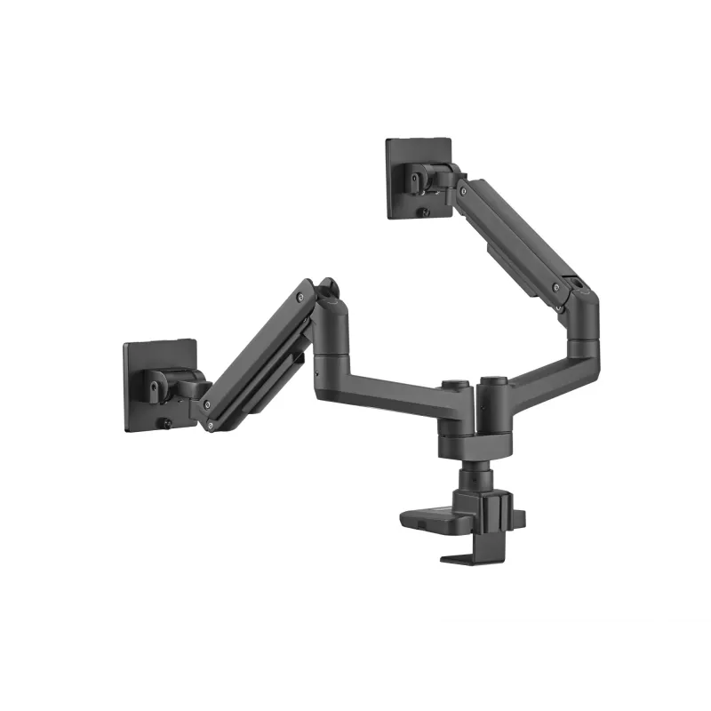 Equip Suporte de mesa para monitor duplo heavy-duty de 17 a 35 polegadas, Preto
