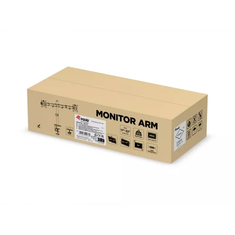 Equip Suporte de mesa para monitor duplo articulado de 17 a 32 polegadas