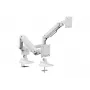 Equip Suporte de mesa para monitor duplo de alta capacidade de 17 a 35 polegadas, Branco