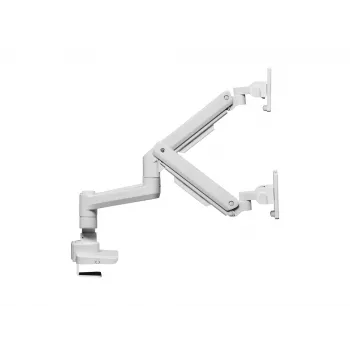 Equip Suporte de mesa para monitor duplo de alta capacidade de 17 a 35 polegadas, Branco