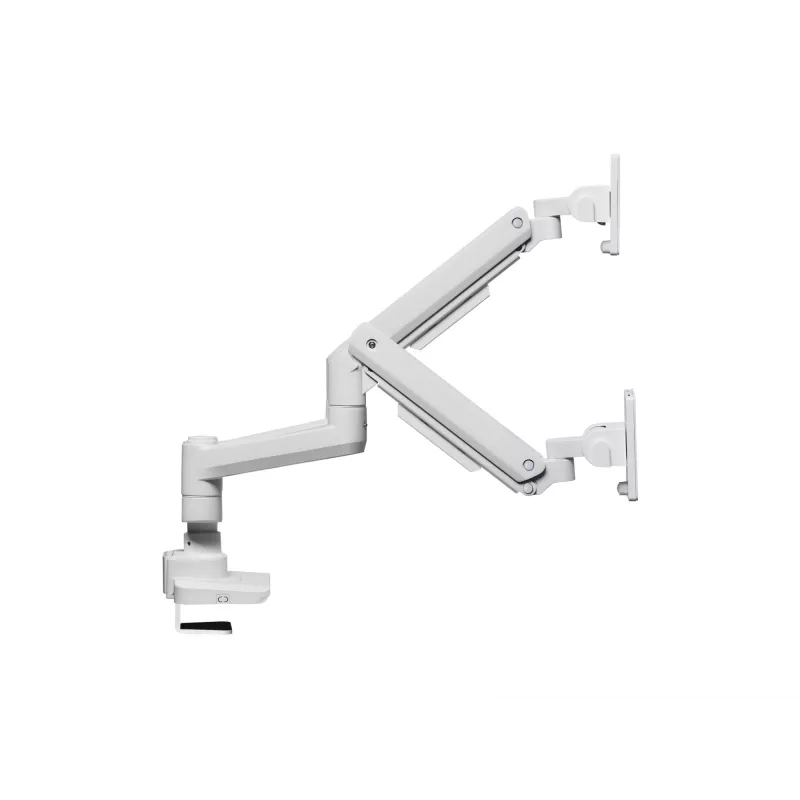 Equip Suporte de mesa para monitor duplo de alta capacidade de 17 a 35 polegadas, Branco