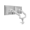 Equip Suporte de mesa para monitor duplo de alta capacidade de 17 a 35 polegadas, Branco