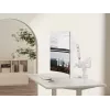 Equip Suporte de mesa para monitor duplo de alta capacidade de 17 a 35 polegadas, Branco