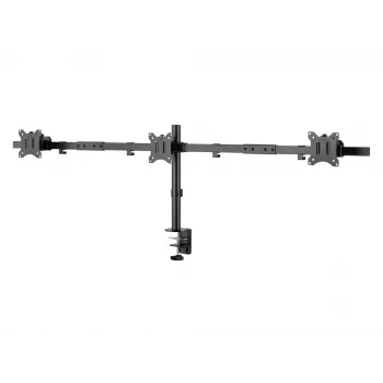 Equip Suporte de mesa para monitor triplo com braço articulado de 17 a 32 polegadas Aperto/Passagem pela mesa 21 kg