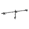 Equip Suporte de mesa para monitor triplo com braço articulado de 17 a 32 polegadas Aperto/Passagem pela mesa 21 kg