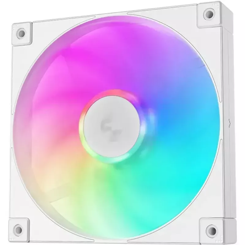 Ventoinha de arrefecimento DeepCool FD14 ARGB branca 140mm 3em1 — 140 mm, ARGB, branca, pack de 3