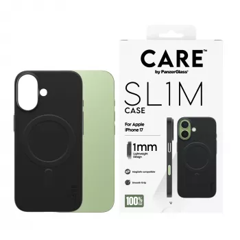 Capa de proteção PanzerGlass SL1M com MagSafe para iPhone 17, preta