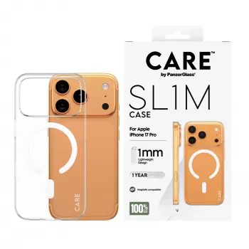 Capa PanzerGlass CARE SL1M transparente com MagSafe para iPhone 17 Pro