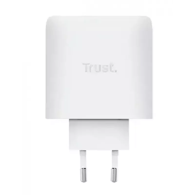 Carregador Trust Maxo 65W USB-C GaN para interior AC portátil smartphone tablet