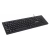 Teclado Manhattan USB com fio, preto, teclas de tamanho normal, cabo 1,5 m, conector USB-A, Plug and Play, três anos de garantia