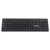 Teclado Manhattan USB com fio, preto, teclas de tamanho normal, cabo 1,5 m, conector USB-A, Plug and Play, três anos de garantia