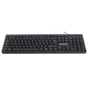 Teclado Manhattan USB com fio, preto, teclas de tamanho normal, cabo 1,5 m, conector USB-A, Plug and Play, três anos de garantia