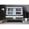 Teclado Manhattan USB com fio, preto, teclas de tamanho normal, cabo 1,5 m, conector USB-A, Plug and Play, três anos de garantia