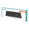 Teclado Manhattan USB com fio, preto, teclas de tamanho normal, cabo 1,5 m, conector USB-A, Plug and Play, três anos de garantia
