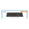 Teclado Manhattan USB com fio, preto, teclas de tamanho normal, cabo 1,5 m, conector USB-A, Plug and Play, três anos de garantia