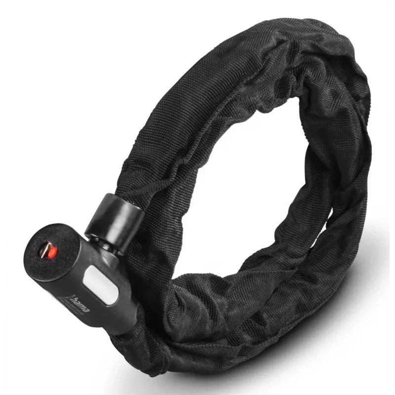 Cadeado de bicicleta Hama 00178138 preto 1200 mm cadeado de corrente
