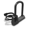 Cadeado de bicicleta Hama 00178139 preto 210 mm cadeado em U